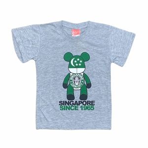 Singapore t shirt kids Starbucks tourist souvenir BE@RBRICK Starbucks Parody